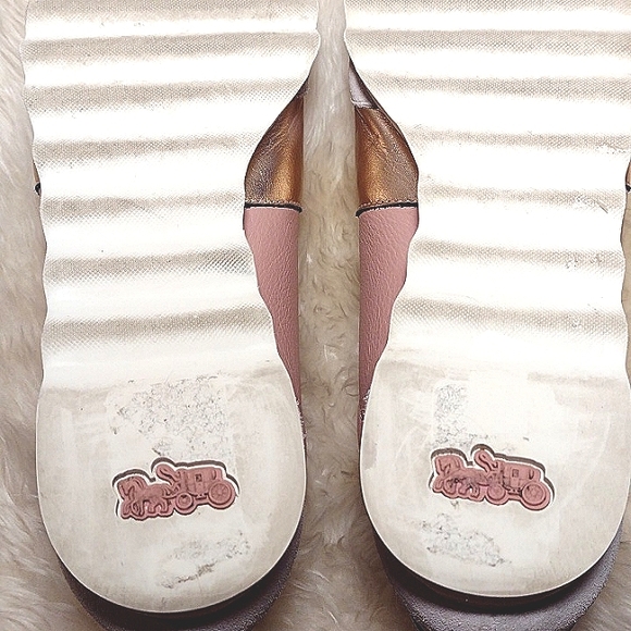 Coach Pink Metallic Color Block Trainer Sneakers with Suede Trim - Picture 7 of 15